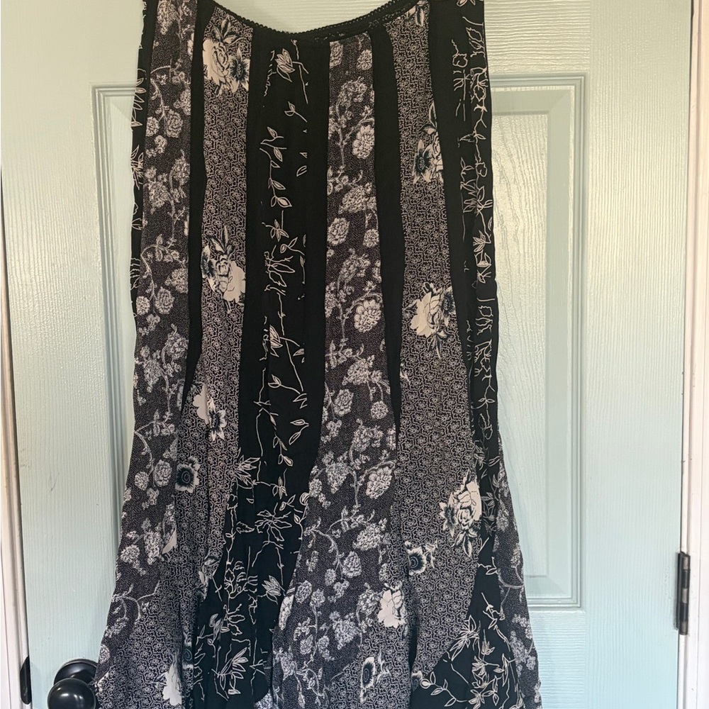 Vintage Dark Academia Scarf Style Skirt